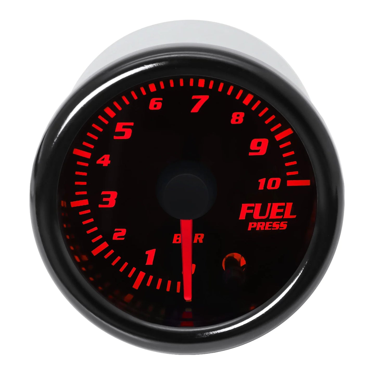 HD 52mm Fuel Press Gauge with Fuel Pressure Sensor 1/8NPT 0~10 Bar 7 Colors Backlight Fuel Pressure Gauge Car Oil Pressure Meter