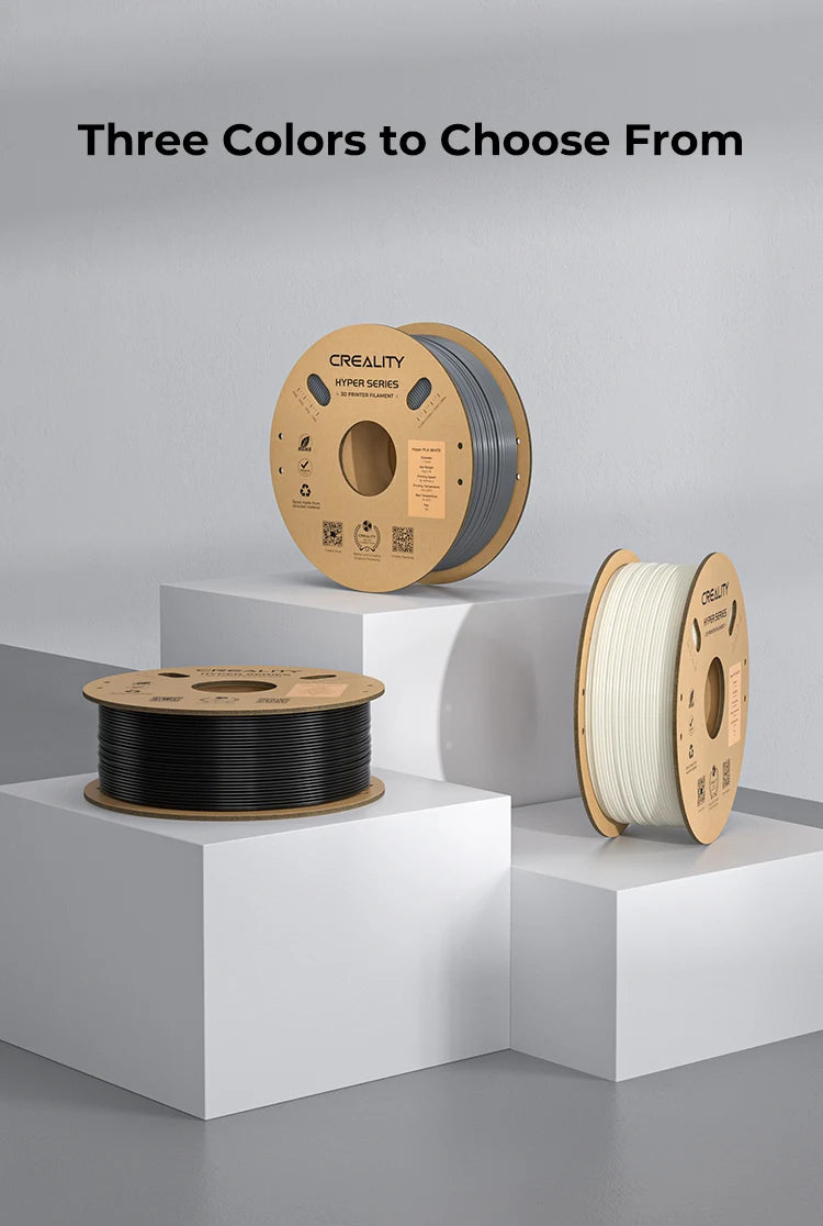 Creality Hyper ABS Filament 1.75mm for High-Speed Printing Convenient Open Printing, 1kg(2.2lbs) Spool Fit Most 3Dz Printer
