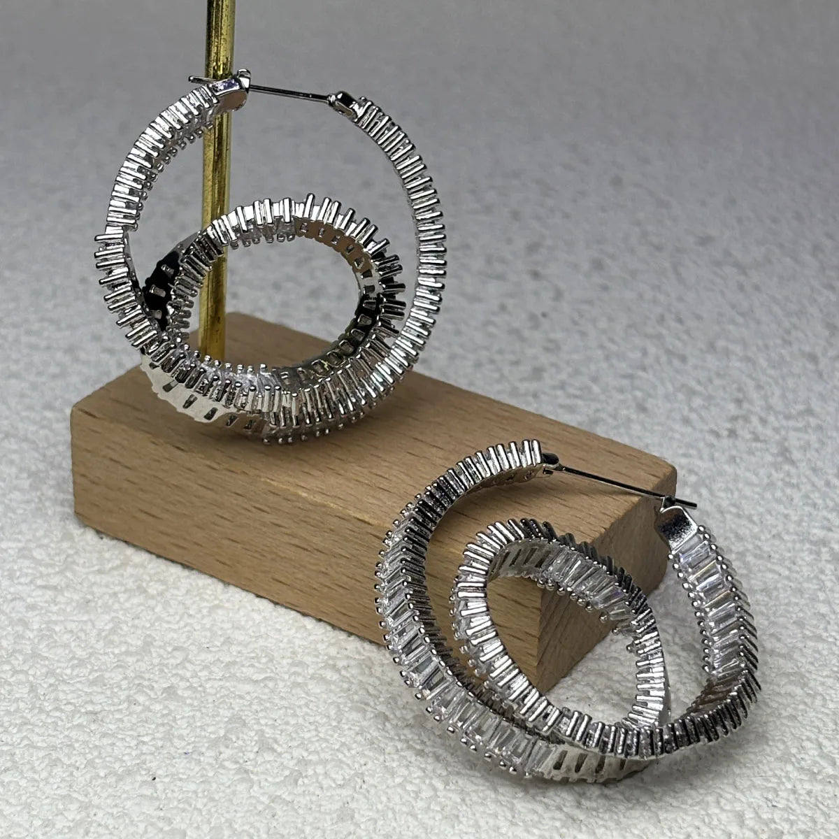 Original 2025 Geometric Charm Boutique Jewelry Set Women Zircon Crystal Necklace Bracelet Earrings Romantic Jewelry Gift