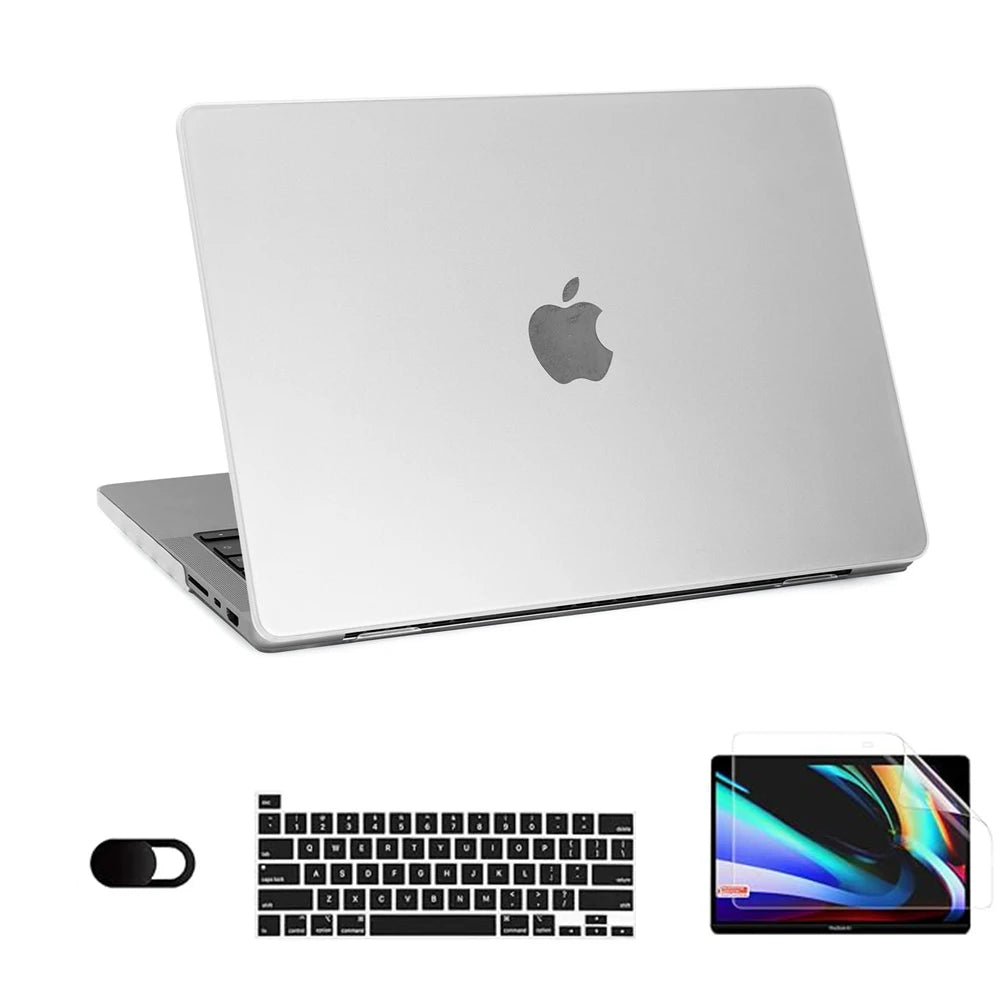 2025 New Ultra Thin Hard Shell Laptop Case For Macbook Air 13 Case For Macbook Pro 14 M4 M3 M2 M1 Chip Air 13 13.6 15 2024 Cover
