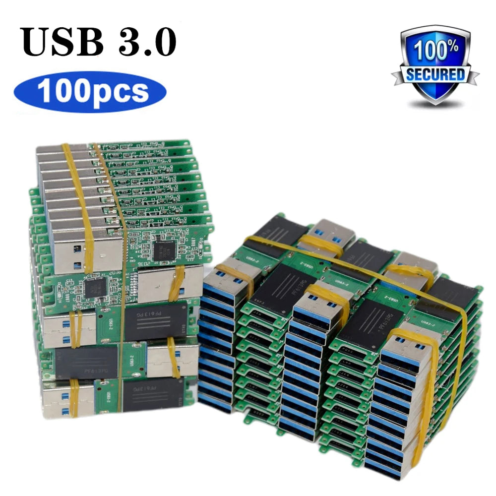 Wholesale Chip USB 3.0 Flash Memory 4GB 8GB 16GB 32GB 64GB 128G USB U Disk Semi-finished PCB Plate Pendrive Free Delivery