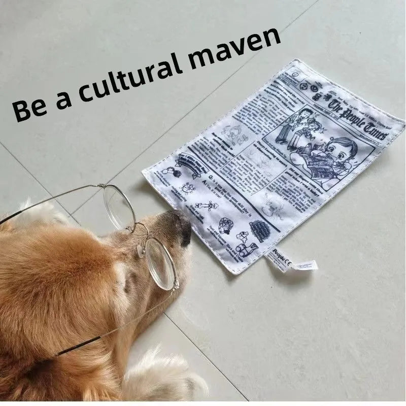 2026 New Pet Dog Sound Toys, Bite-resistant, Self-lifting Boredom Artifact, Sound Newspaper, J, Q, K, Sound Paper Toy Supplies.