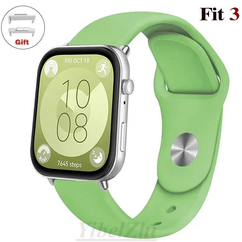 sport Band For Huawei Watch FIT 3 Strap smartwatch Silicone Official 1:1 correa for Huawei Watch fit3 2024 watchband Accessories