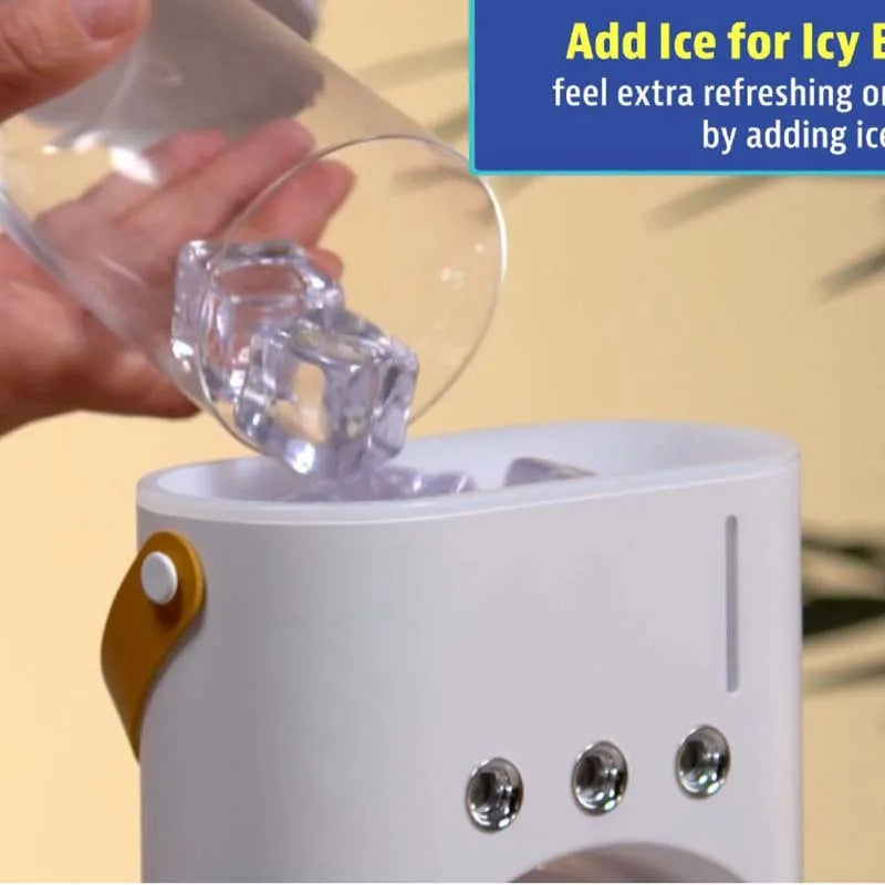 Table Office Use Portable Air Cooling Fan with Remote Control Desktop Water Misting Tower Fan with LED Charging Light
