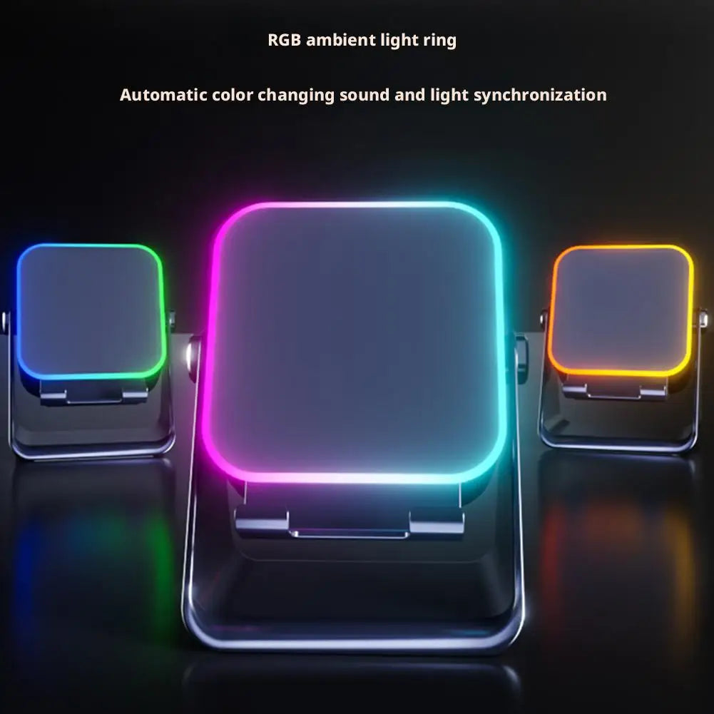 Multifunctional Bluetooth Speaker Magnetic Adjustable Desktop Tablet Bracket Support Portable Wireless Charger Phone Holder