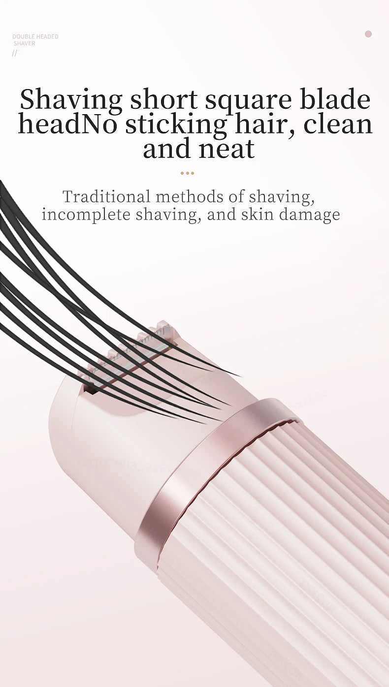 Electric Razor for Woman Bikini Trimmer Body Epilator Women Electric Shaver for Private Area Underarm Legs Facial Hair Removal