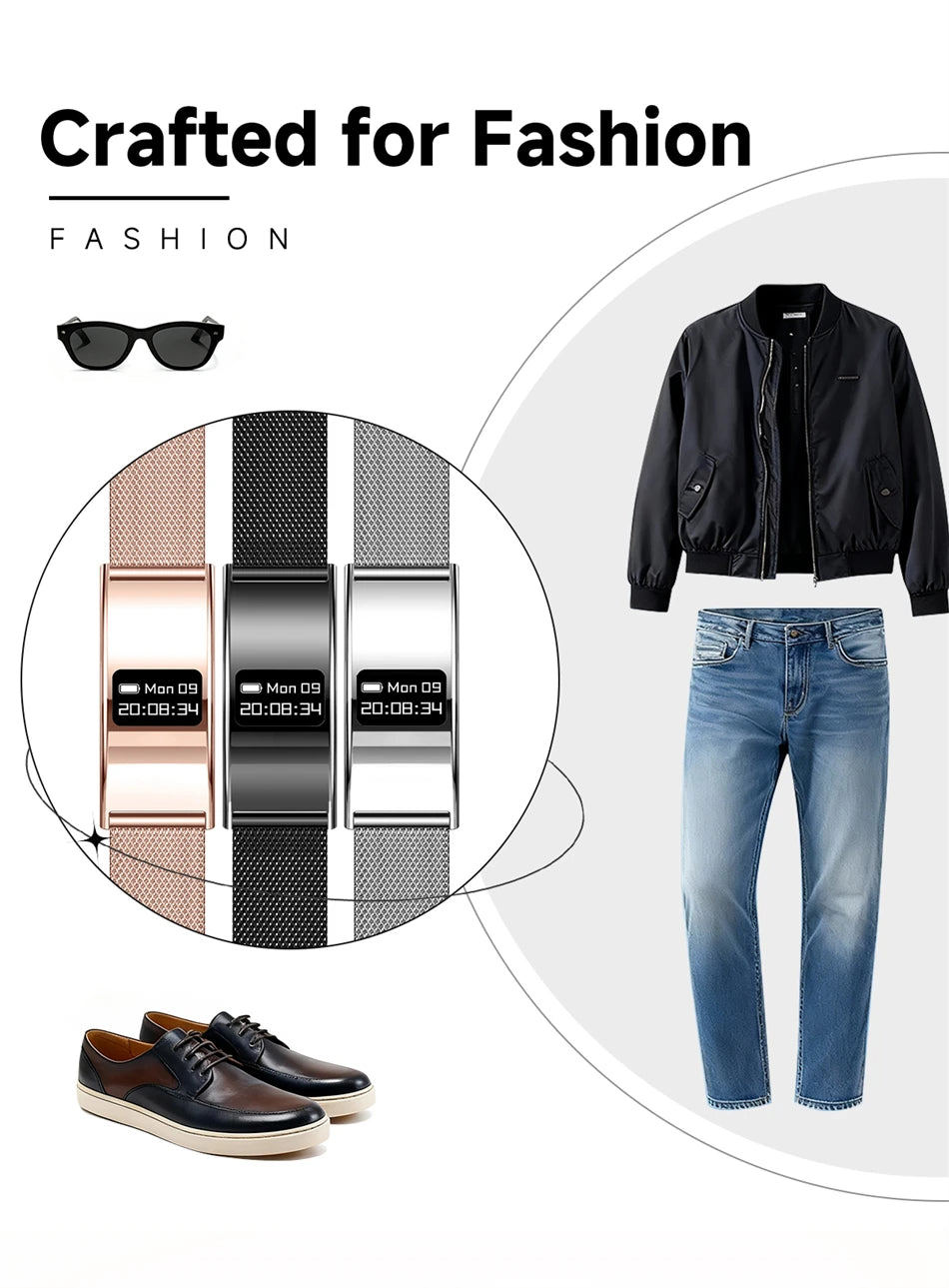 Men Women Smart Bracelet Heart Rate Sleep Monitor Health Smart Band Waterproof Sports Fitness Tracker Smartwatch for Android iOS