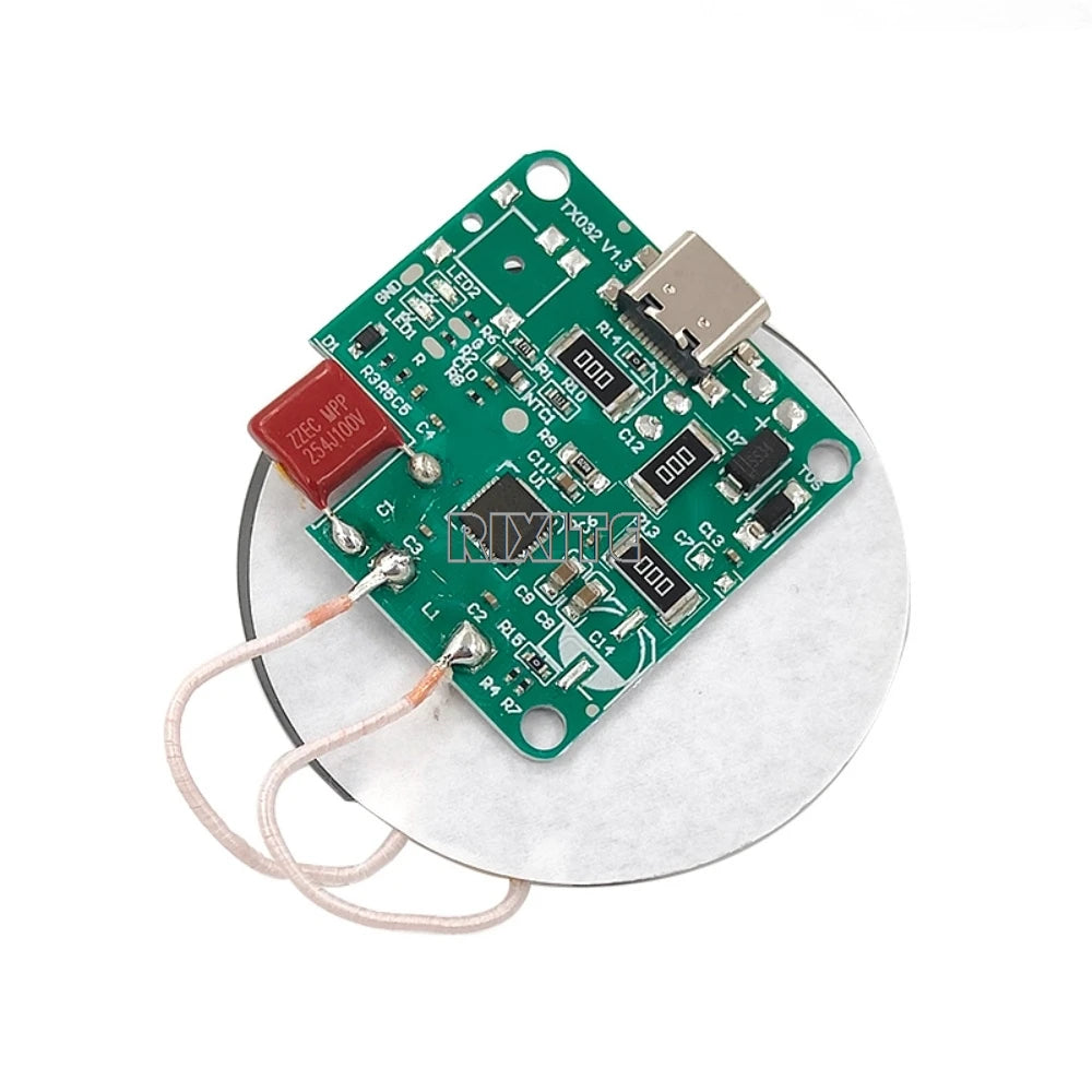 15W High Power 5V 9V 12V Type-C Wireless Charger Transmitter Module Circuit Board For QI Standard Fast Charging DIY