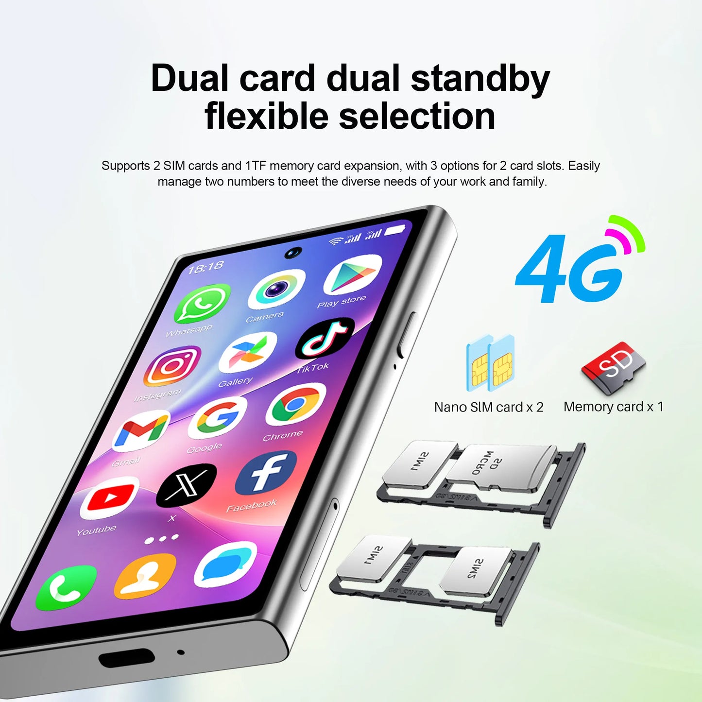 SERVO S27 Mini Android OS Cute Smartphone 4G LTE 3GB+64GB Play Store GPS WiFi Face ID 4.0"  Small Smart Phones Dual SIM Standby