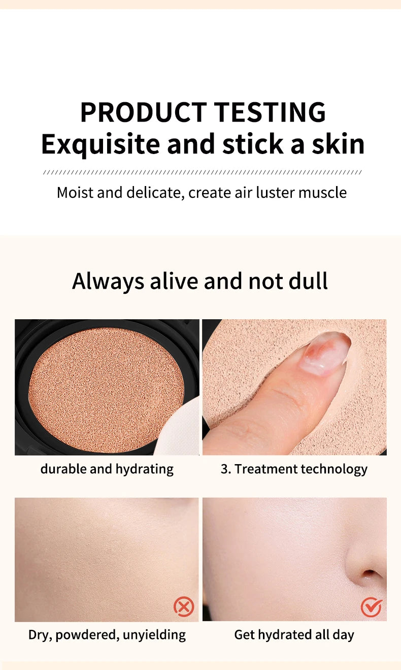 OCHEAL Whitening BB Cream Foundation Cream for Face Makeup Concealer Air Cushion for Girl Make Up Facial Beauty Original Makeup