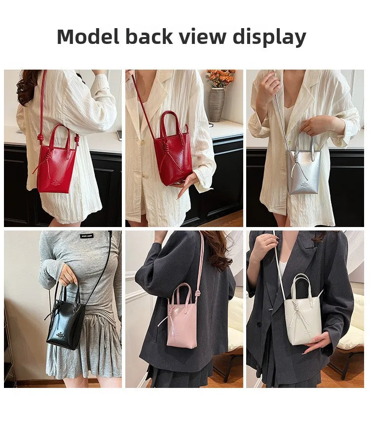 Women Handbags Female Pu Leather Shoulder Bags Luxury Large Capacity Crossbody Bags Solid Flap for Women Portable Phone Purse