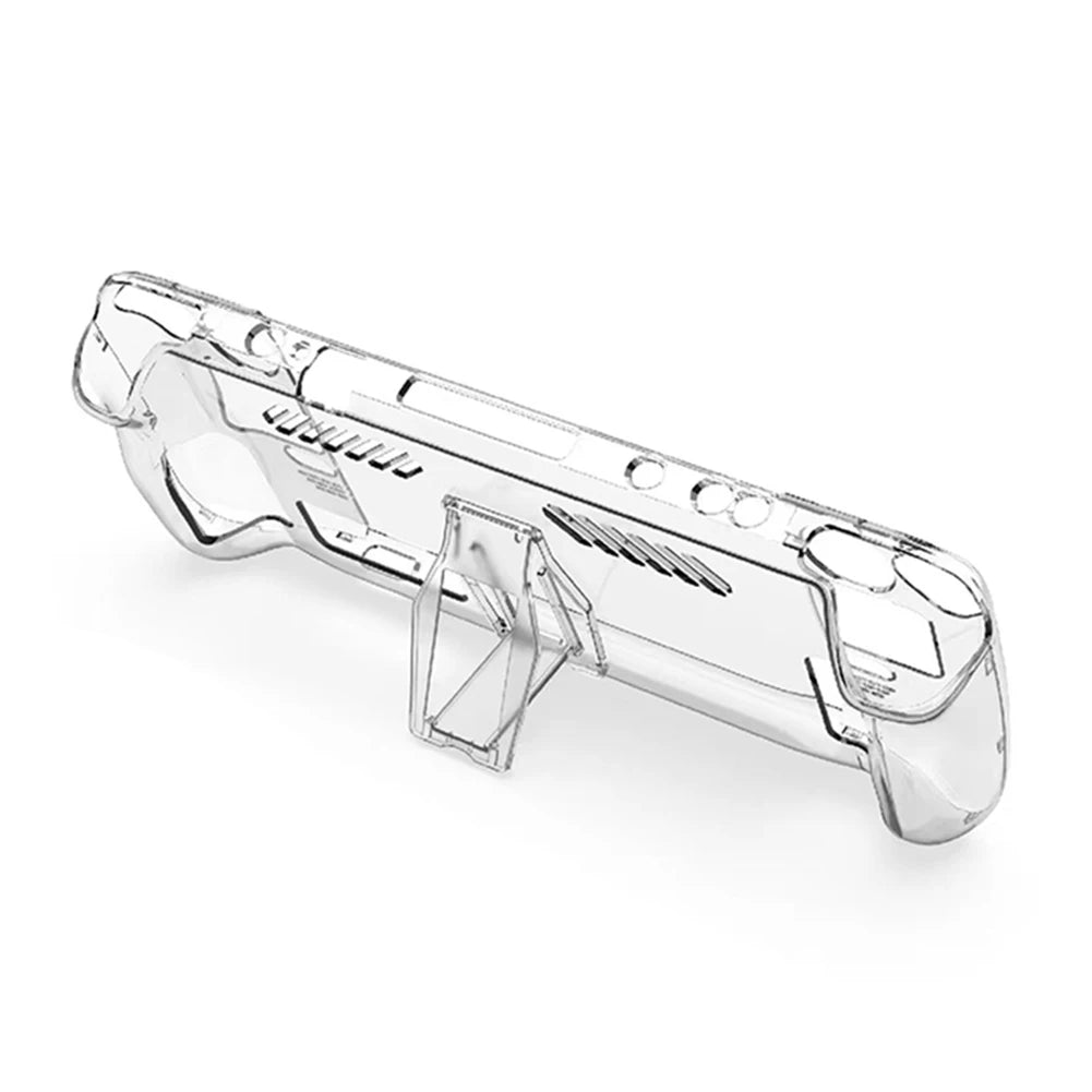 Hard PC Crystal Clear Protective Cover Anti Slip Transparent Host Split Cases Accessories Detachable with Support for Steam Deck