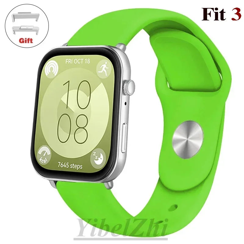 sport Band For Huawei Watch FIT 3 Strap smartwatch Silicone Official 1:1 correa for Huawei Watch fit3 2024 watchband Accessories