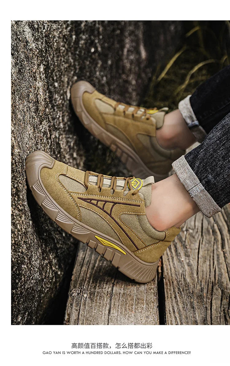 Steel Toe Shoes for Men Lightweight Work Shoes Comfortable Mens Work Boots Indestructible Safety Shoe for Men Industrial