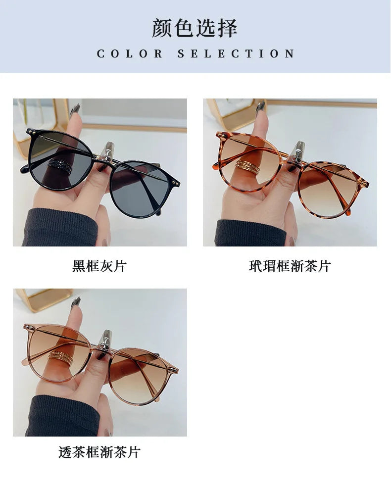 New Round Vintage Sunglasses Women Retro Luxury Designer Sun Glasses For Women's Sunglass Oculos De Sol Shades UV