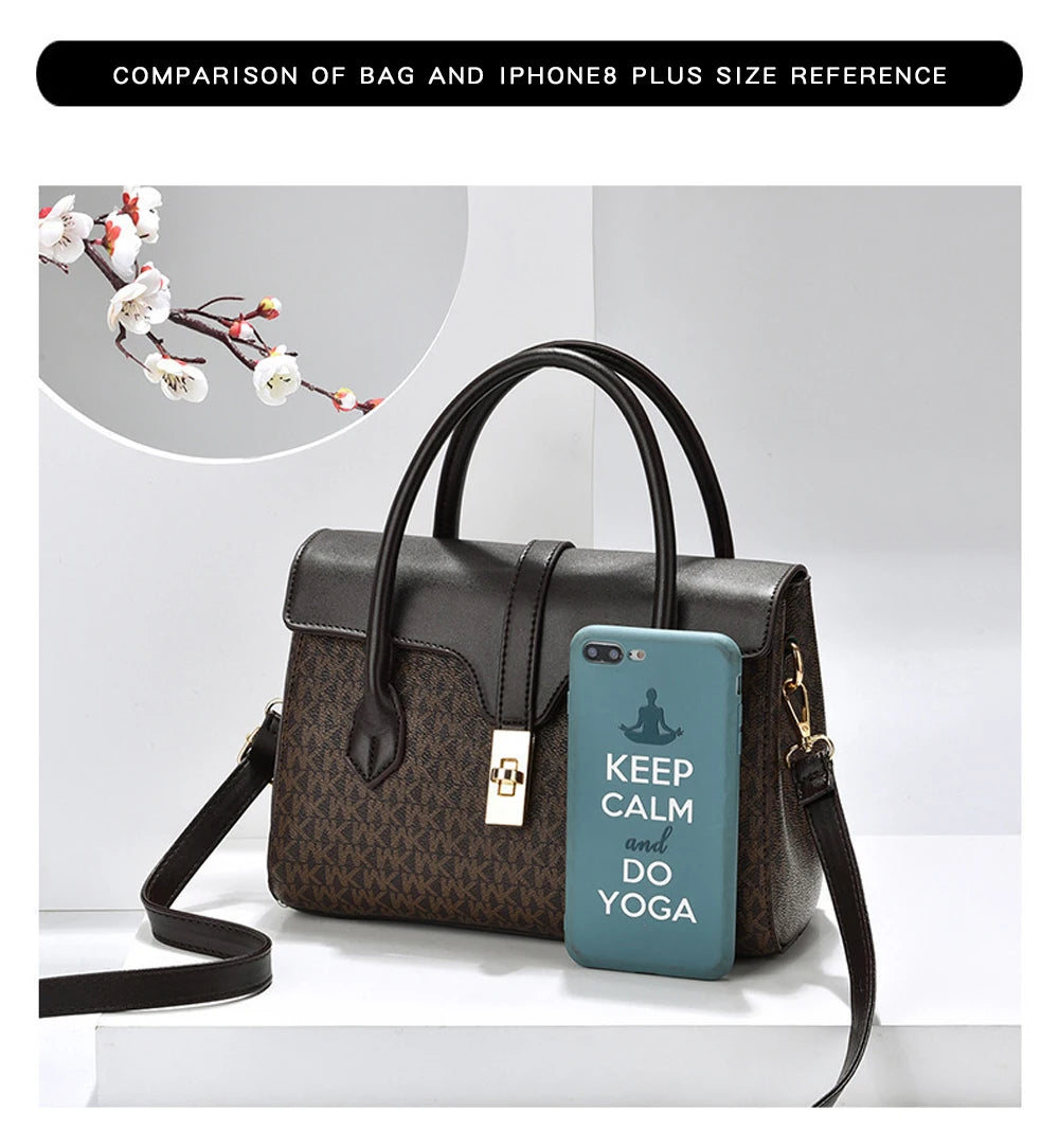 Fashion Luxury Design Shoulder Bag Womens Handbag New Trend Ladies Lady Tote Bags Print Pu Leather Shoulder Cross Bag For Woman