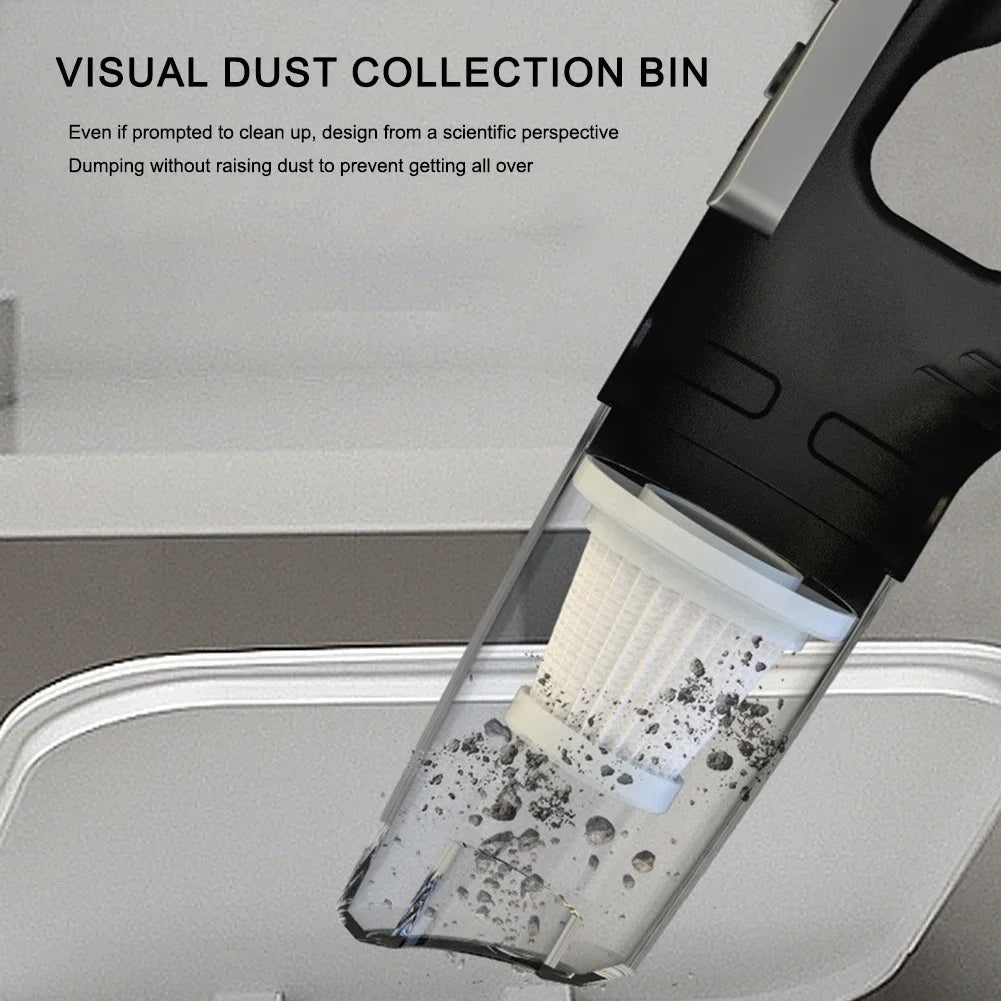120W Vacuum Cleaner Portable Car Vacuum Cleaner USB Charging Handheld Cordless Powerful Suction for Auto/Home/Office/Pet Hair