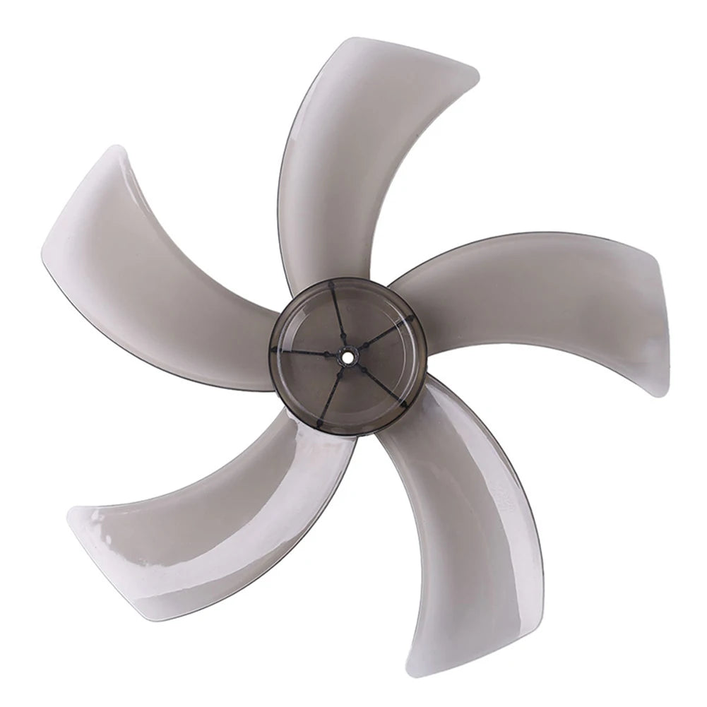 16 Inch Five Leaf Replacement Fan Blade With Nut Cover For Stand Fans And Desk Fans Plastic Material For Household Use
