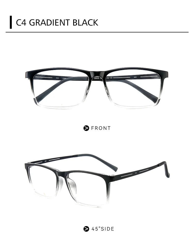 KANSEPT Square Man Glasses Myopia Big Face Glasses for Women Blue Light Lenses to Read Lunette De Lecture Femme Eyeglass Frames