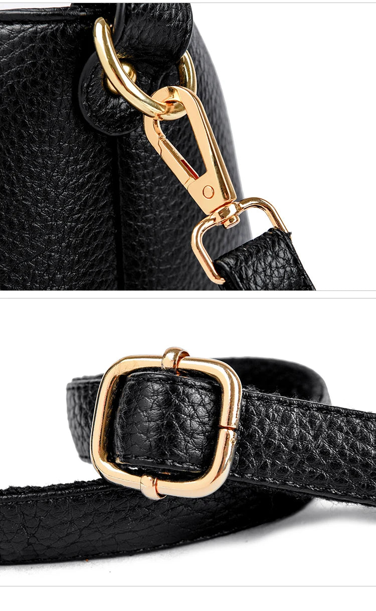 High Quality Soft Leather Women's Handbag Tote Bag Fashion Luxury Women Shoulder Bag Trendy Female Commute Crossbody Bags Wallet