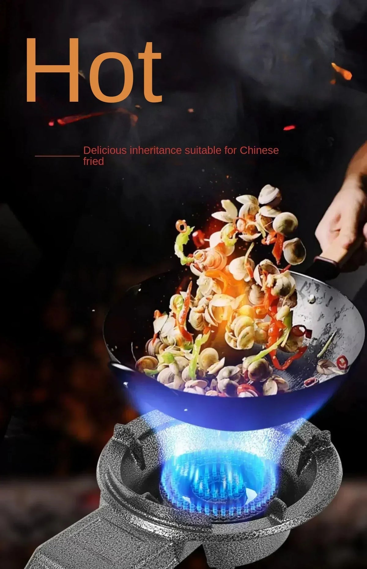 Powerful Gas Stove for Home and Commercial Cooking - Compatible with Natural Gas and LPG AN