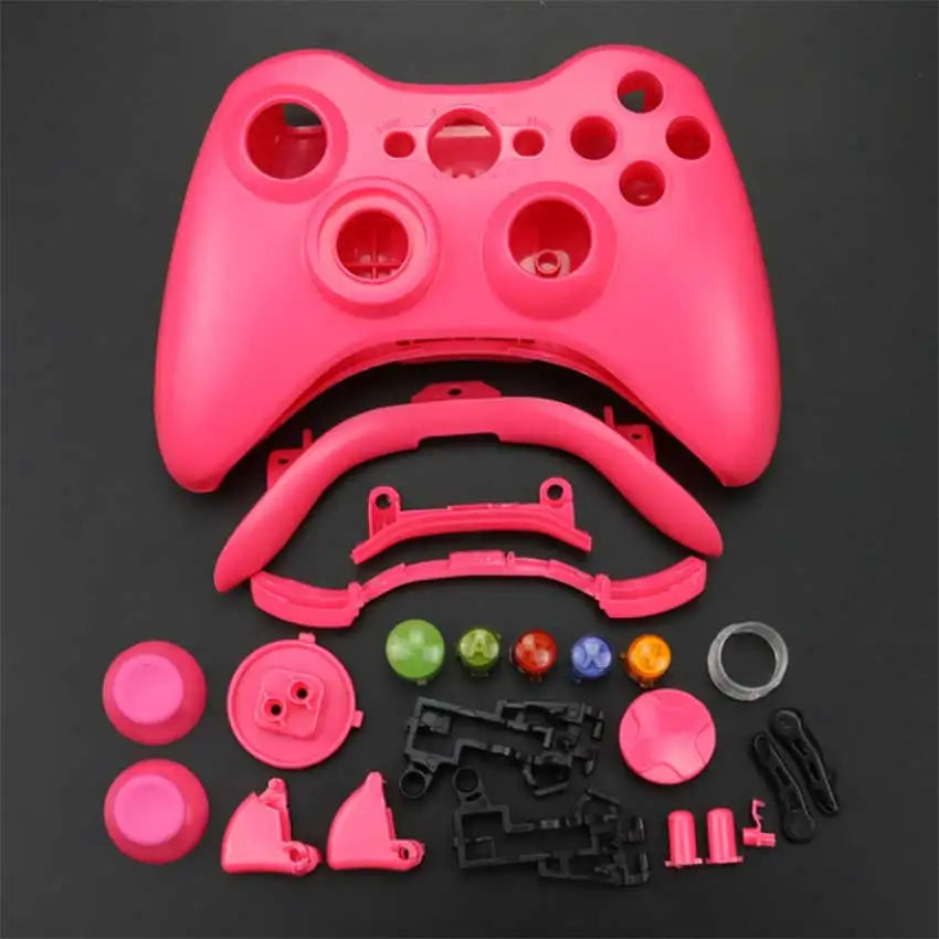 JCD Wireless Game Controller For XBox 360 Case Gamepad Protective Shell Cover Full Set With Buttons Analog Stick Bumpers
