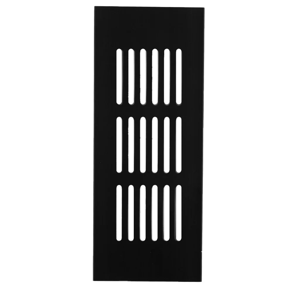 60mm Aluminium Rectangular Cabinet Wardrobe Air Vent Grille Ventilation Cover