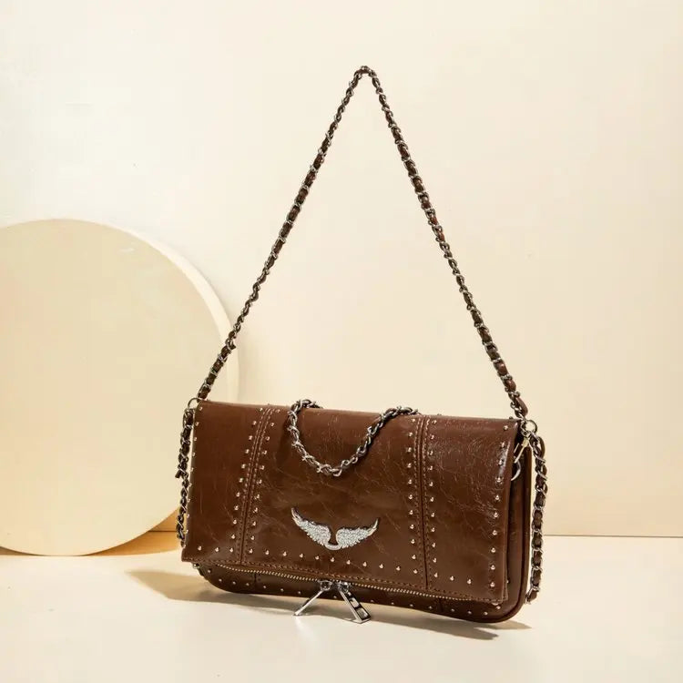 2026 Commuter Crossbody Diaper Bag Women's Luxury Leather Tote Vintage Minimalist Designer Large Capacity Elegant Durable