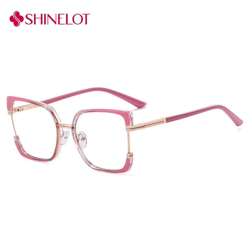 82190 Cute Retro Eyeglasses Frame Retro Eye Protection Optical Glasses Female Trendy Spectacles Eyewear Birthday Party Gift