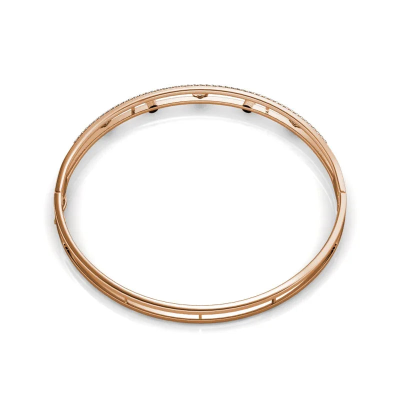 Daisini Crystals From Swarovski Women Bangle High Quality Brass Plated 18k Hand Cuff Bracelet Fashion Jewelry Birthday Gifts