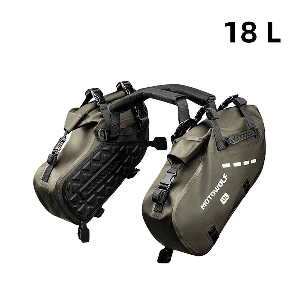 Waterproof Motorcycle Bag 18L 28L 48L Motorcycle Saddle Side Bag Large Capacity Universal Fit Motorcycle Pannier Bag