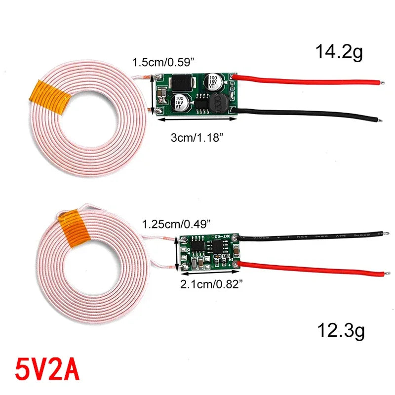 5V 1A/2A power supply wireless charger transmitter receiver terminal circuit board module for DIY phone