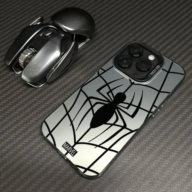 Fashion MarvelS Spider-manS Eye Phone Case For iPhone 17 17e 16e 16 15 14 13 12 11 mini Pro Max X Air Plus Anti Fall Matte Cover