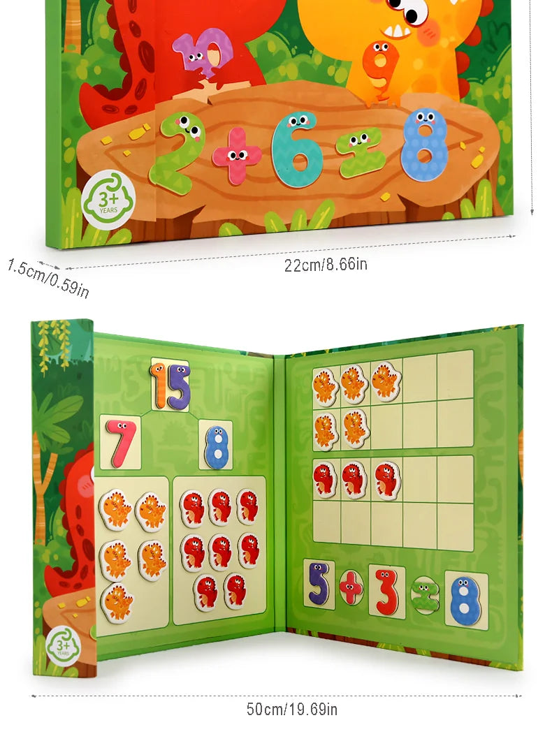 Children's math enlightenment teaching aids, number decomposition, addition and subtraction toys, educational magnetic puzzle