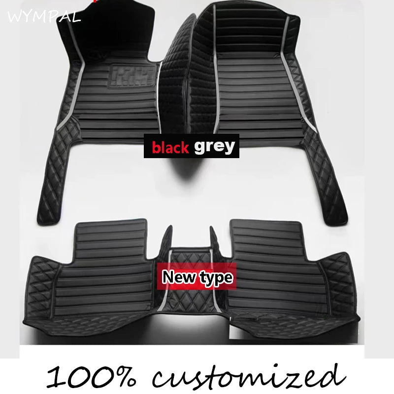 Car Floor Mats For VW Golf 4 MK4 1998 1999 2000 2001 2002 2003 car Accessories Leather Carpets Rugs Foot Pads