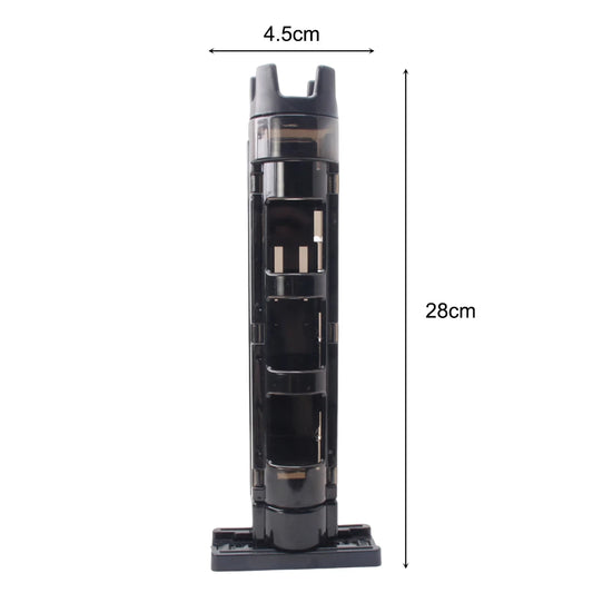 Plastic Fishing Box Pole Bracket Detachable Fishing Box Rod Display Bracket Adjustable Portable Snap Design Outdoor Accessories