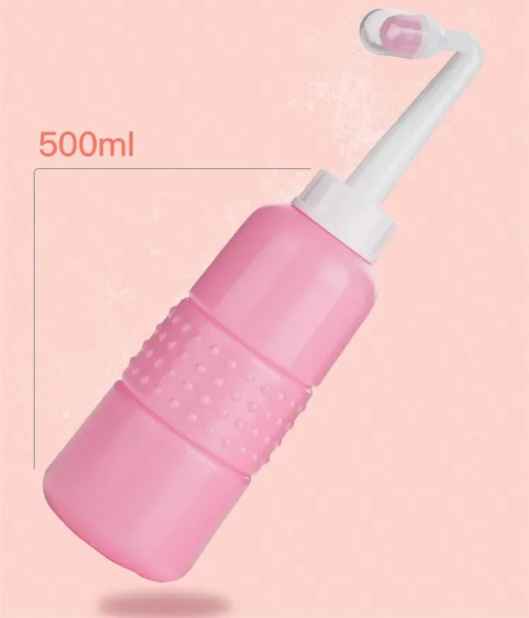500ML Portable Bidet Rinse Bottle Mini Handheld Feminine Clean Care Perineal Washer for Postpartum Maternity Travel Use
