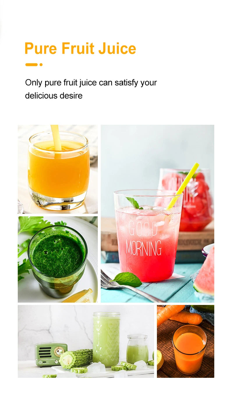 Electric Orange Juicer 400W Fruit Vegetable Blender Lemon Squeezer Multifunction Juicer Machine Kitchen Appliances 110/220V