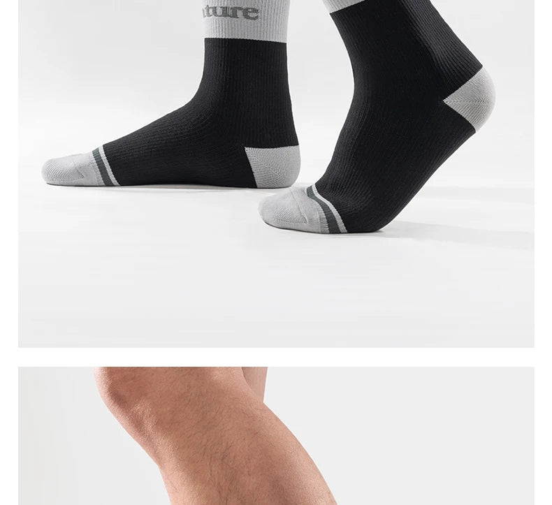 Qunature Four-Season Waterproof Socks Breathable Outdoor  Sport Socks Hiking Cycling Cross Country Running Skiing Windproof Sock