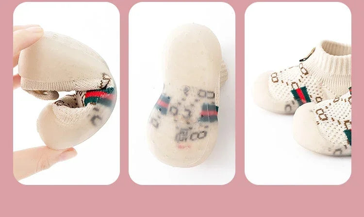 Children's Outwear Children's Shoes Children's Walking Shoes New Spring Autumn Mesh Children's Solid Color Shoes Soft Sole