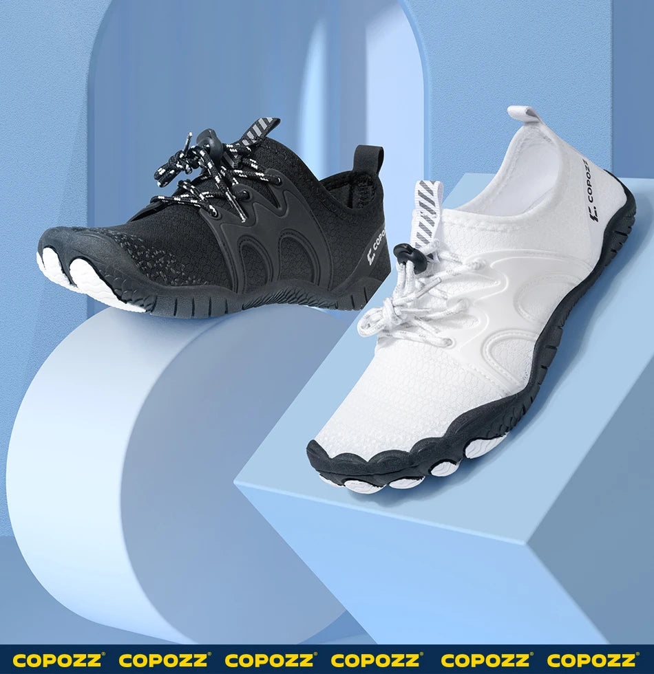 COPOZZ Unisex Water Shoes Barefoot Shoes Outdoor Beach Water Sports Upstream Aqua Shoes Sport Running Fitness Non-slip Sneakers