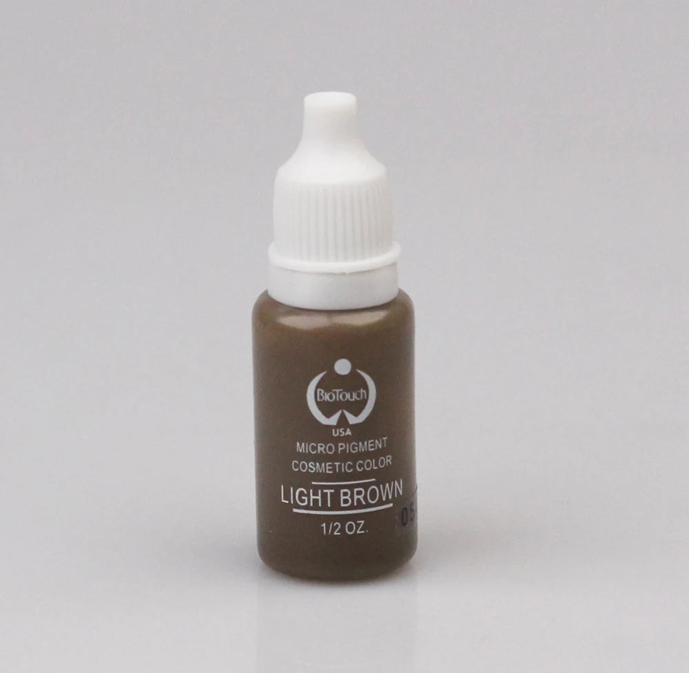 1Pcs Tattoo Ink Pigment Kit Permanent Makeup Micropigment for Eyebrow Eyeliner Lip Art Brown Black Chocolate Dark Red