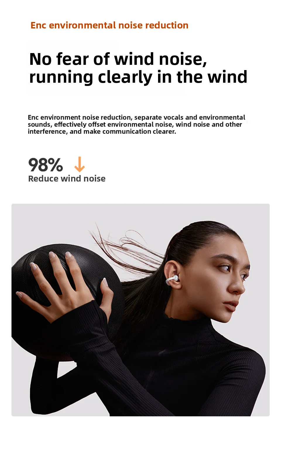 Sanag S7S AI Open Ear Clip on Headphones HiFi 3D Stereo Sound Quality AI Assistant Wireless Bluetooth Earphones APP EQ Setting