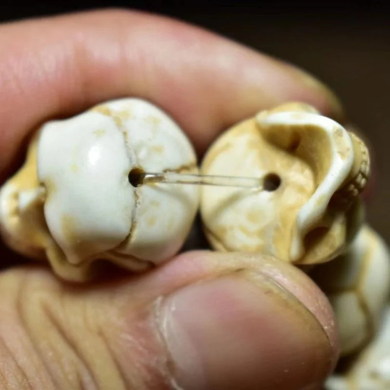 Old Materials Antlers Carved Skull Men's Personality Buddha Beads Bracelet Accessories Collection