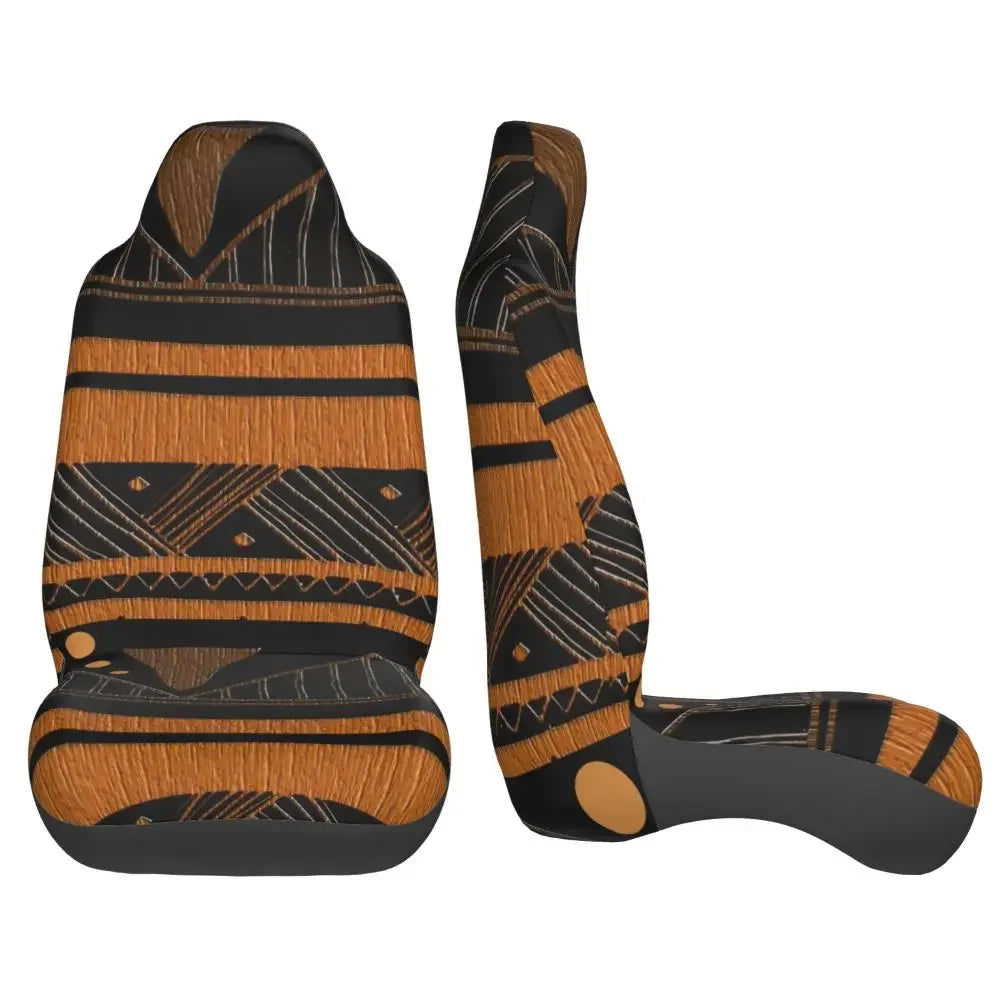 Antique African Textile Print Universal Car Seat Cover Protector Interior Accessories Women Seat Cushion/Cover Seat Protector