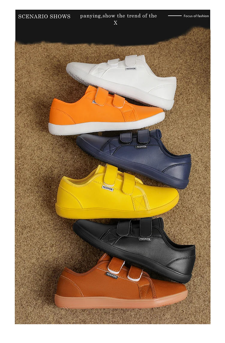 Mens/Women Barefoot Walking Shoes Wide Toe Zero Drop Minimalist Shoes Leather Comfortable Casual Shoes for Gym Driving Office