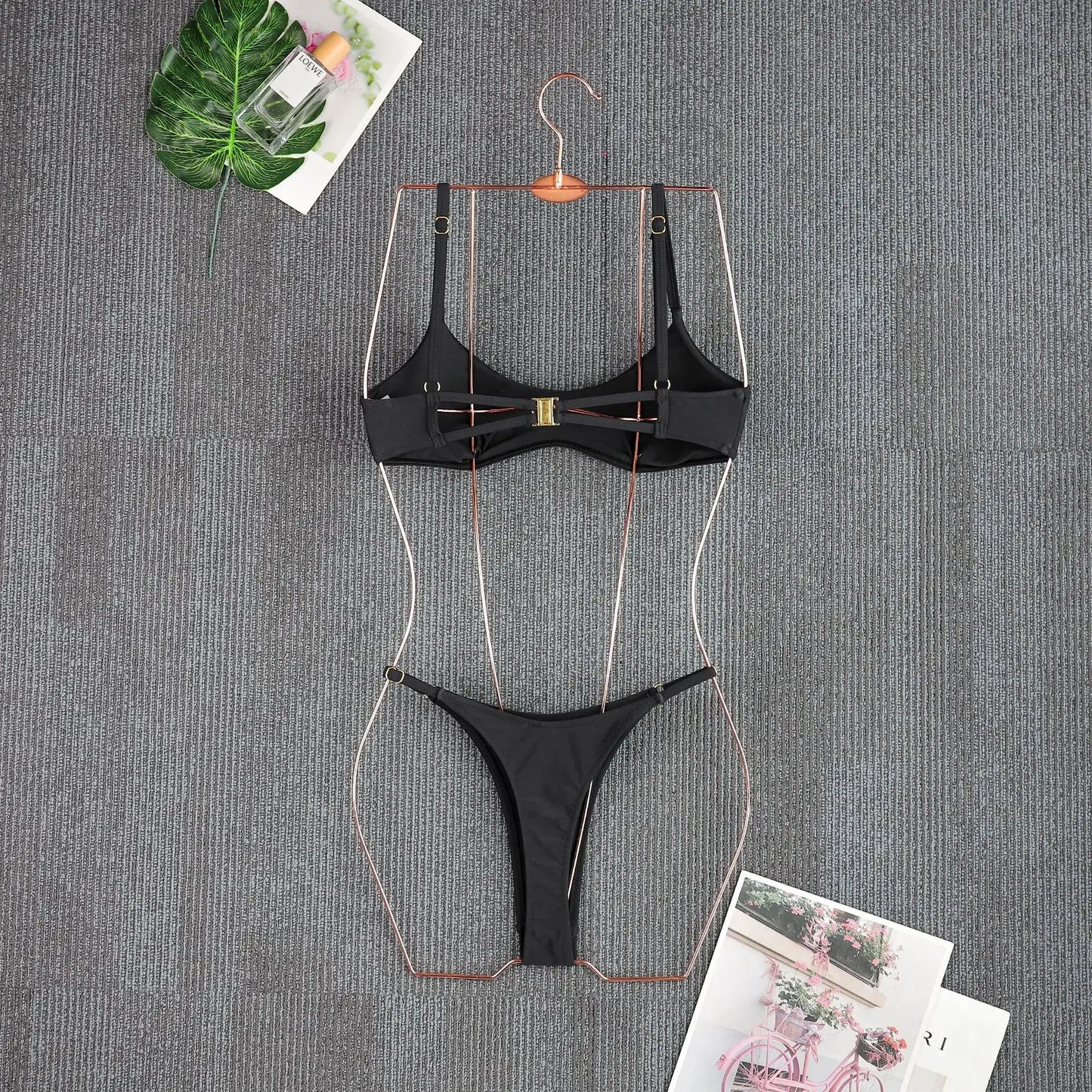 2026 Female Bikini Set Black Biquini Bathing Suit Thong Push Up Bikinis Sexy Women Swimsuit Swimwear Swimming Suits Beachwear