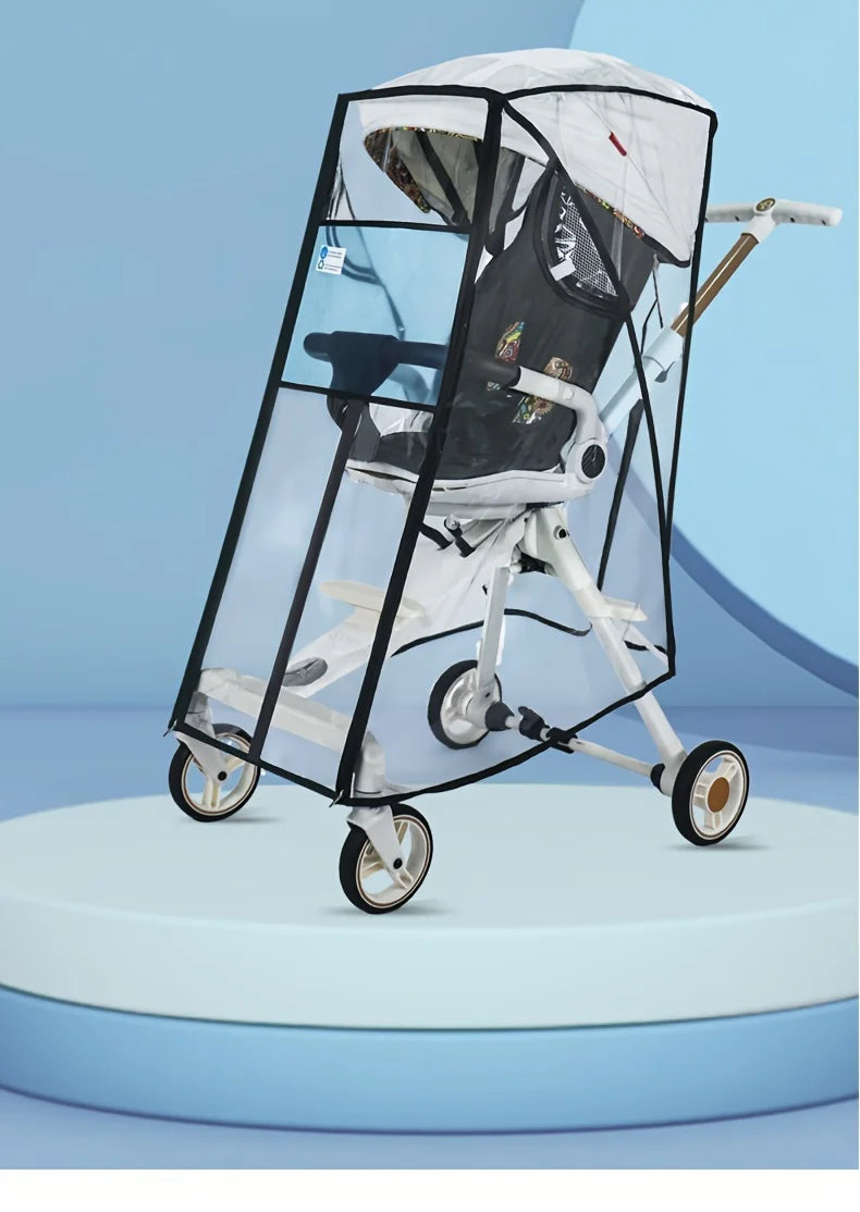 Compact Stroller Rain Cover Baby Stroller Cover for Toddler Umbrella Stroller Lightweight Travel Stroller Windproof Waterproof