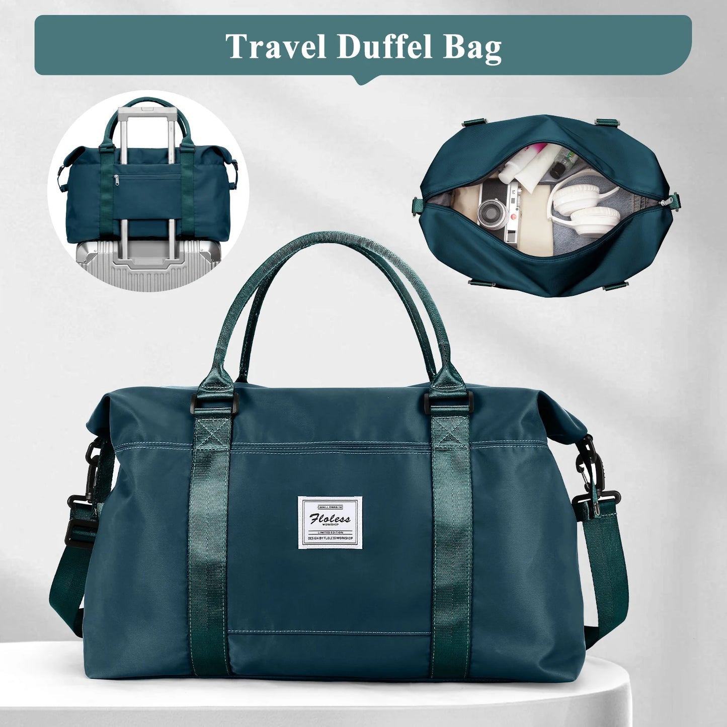 Weekender Travel Bag for Men Gym Bag for Women, Hospital Bag for Work and Delivery, Overnight Bag Travel Duffel Hand Luggage Bag