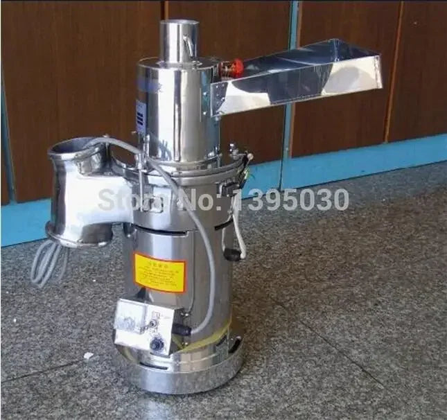 Automatic Table-type Continuous Feeding Herb Hammer Grinder Pulverizer / Herbs Grinding Machine 20kg/hour DF-20
